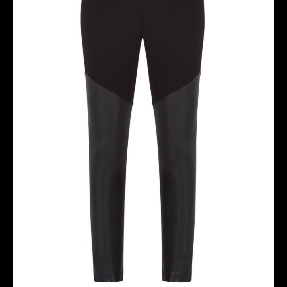 BCBG ‘Francisco Faux-Leather Blocked’ Leggings